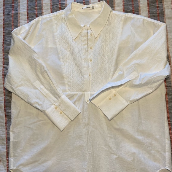 Mango Oversized Cotton Blouse, Size 12 - Picture 8 of 9